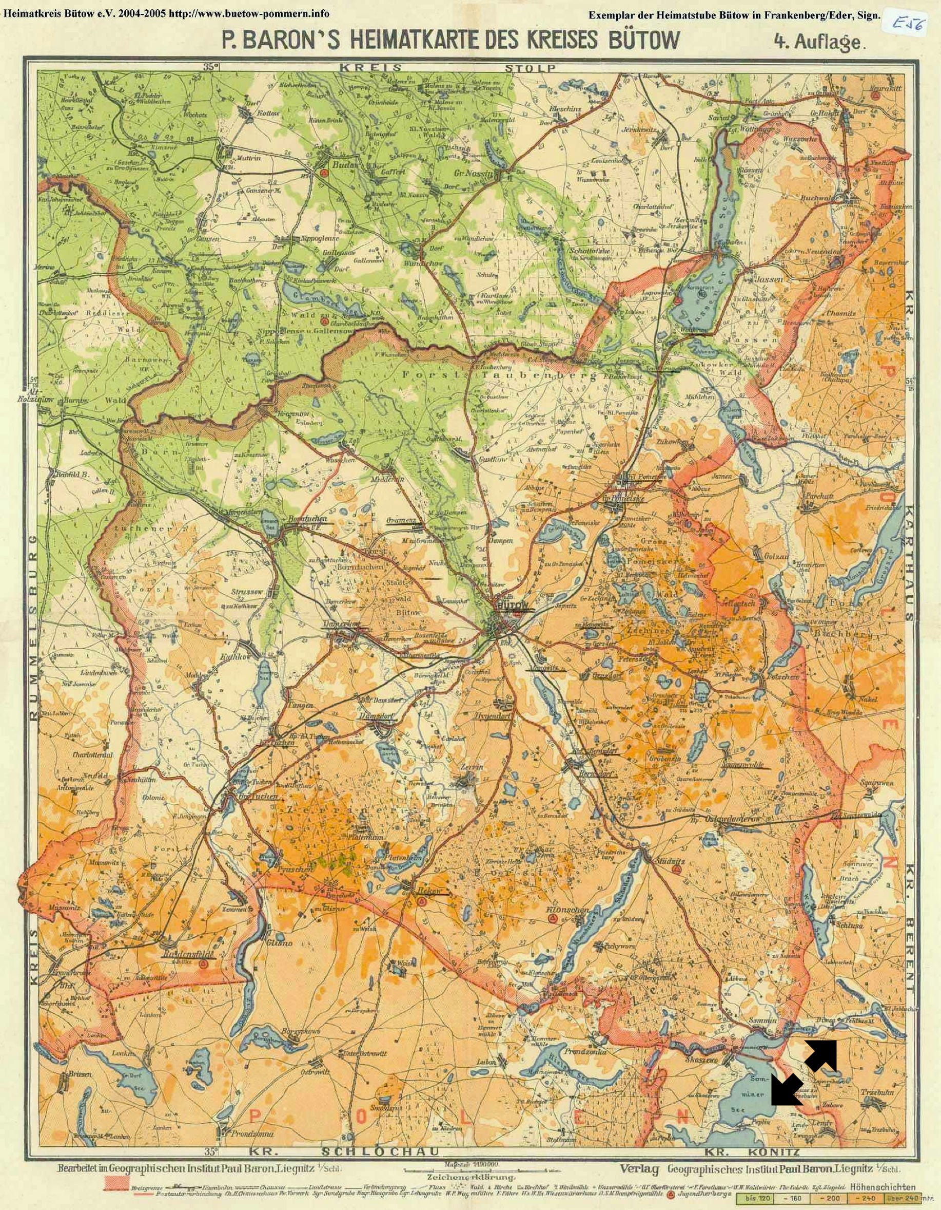 Kreis Bütow im Freistaat Preußen (Weimarer Republik) 1925